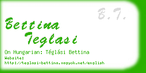 bettina teglasi business card