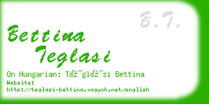 bettina teglasi business card